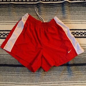 Y2K Nike Vintage Youth Shorts Red Size XL